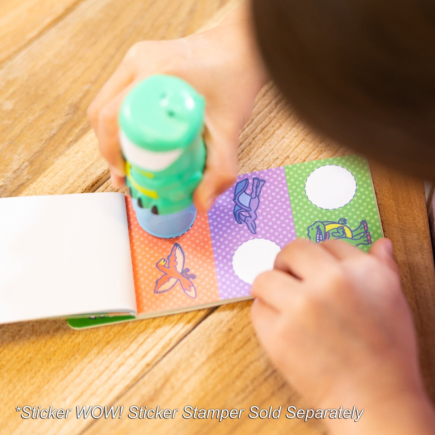 Sticker WOW!® Mini Activity Pad & Refill Stickers - Dinosaur (200+ Stickers, Stamper Not Included)