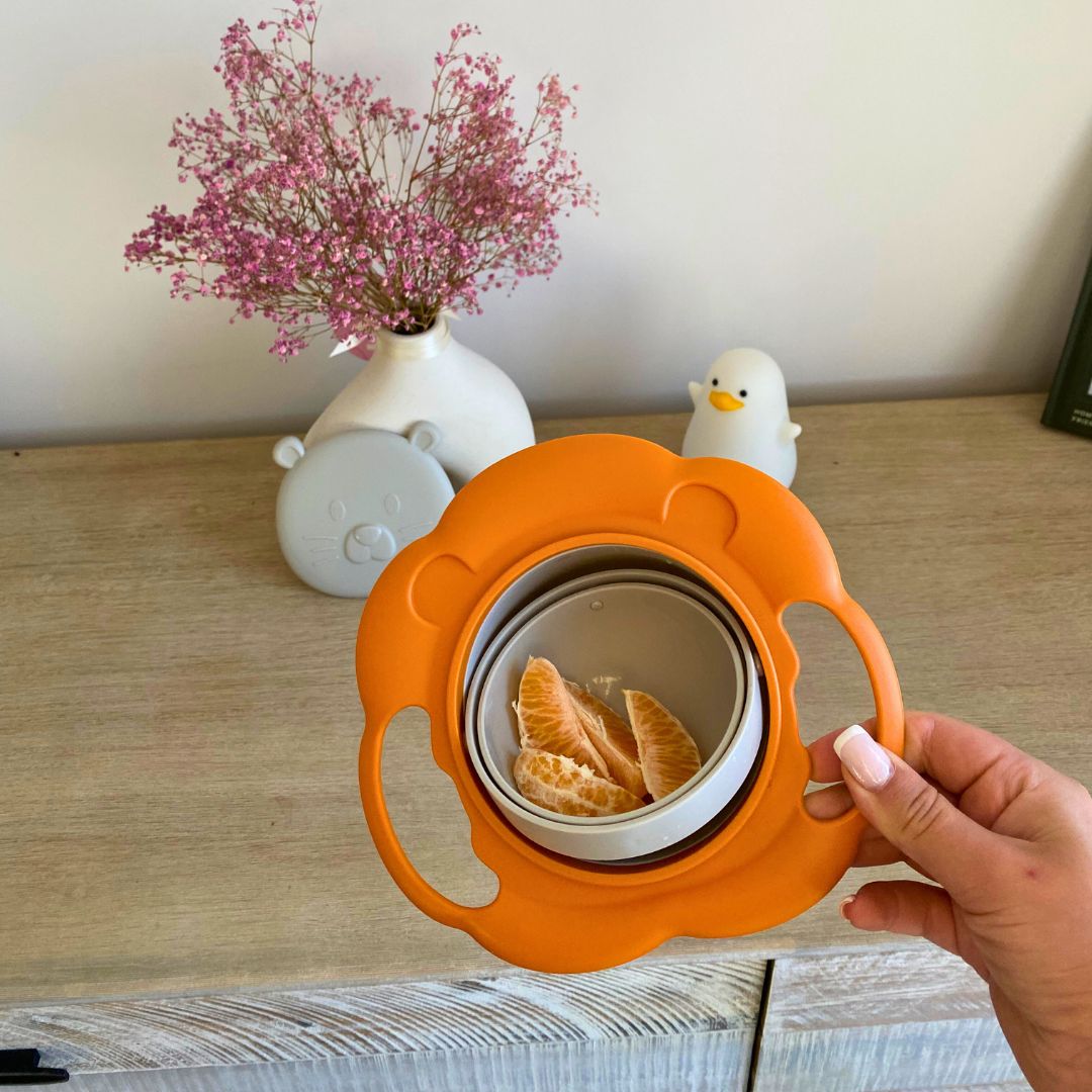 Bowly Moly 360° Rotating Spill-Proof Kids Gyro Bowl