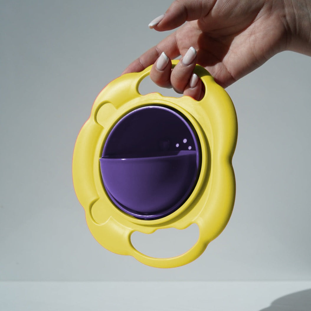Bowly Moly 360° Rotating Spill-Proof Kids Gyro Bowl