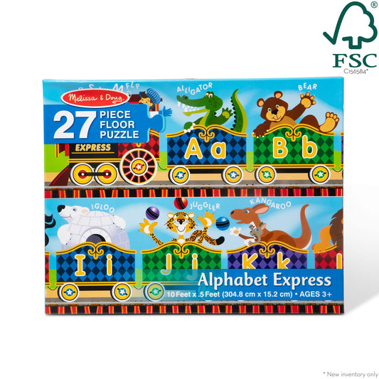 Alphabet Express Floor Puzzle - 27 Pieces