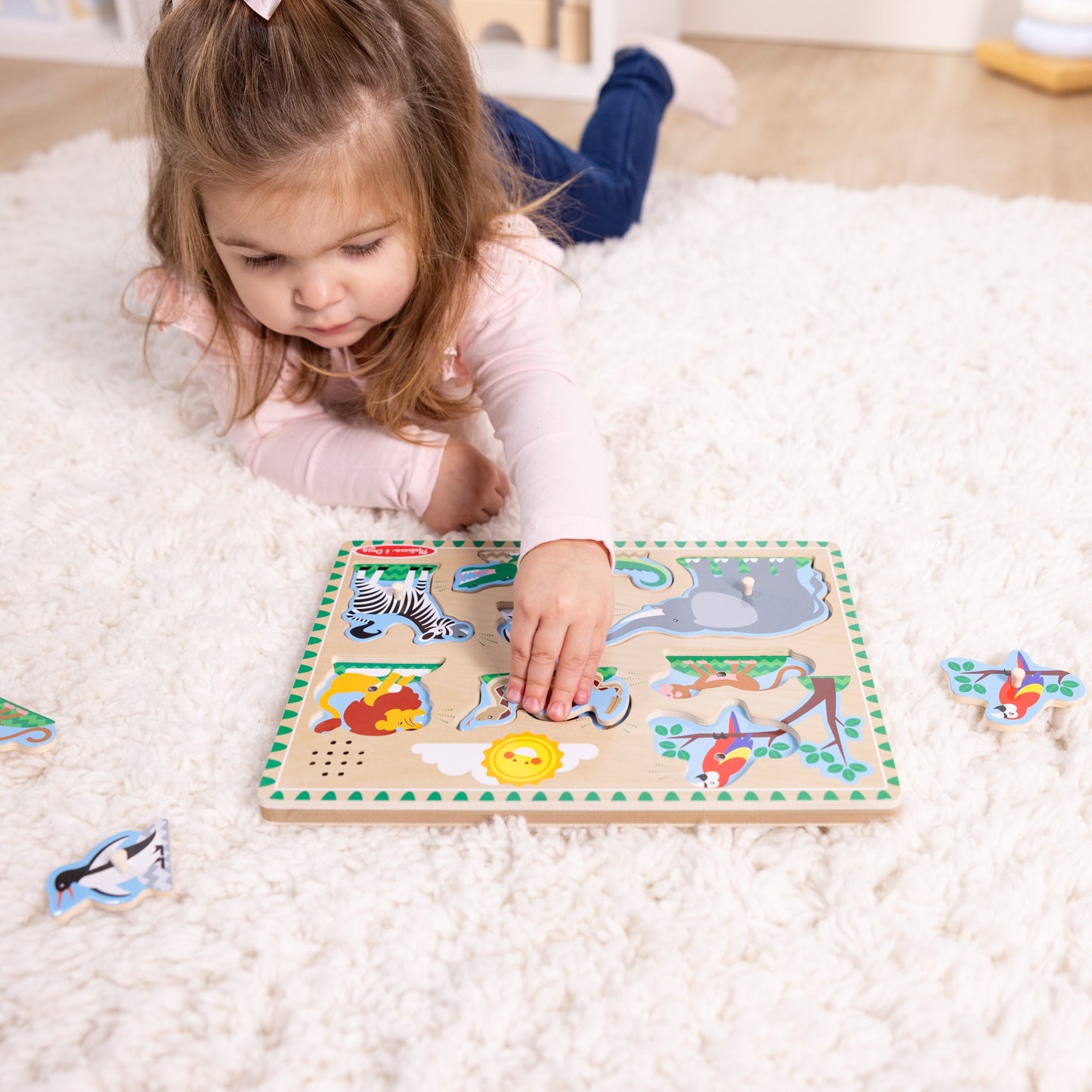 Zoo Animals Sound Puzzle - 8 Pieces