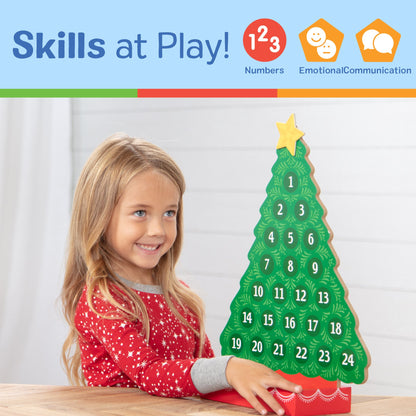 Countdown to Christmas Wooden Seasonal Calendar
