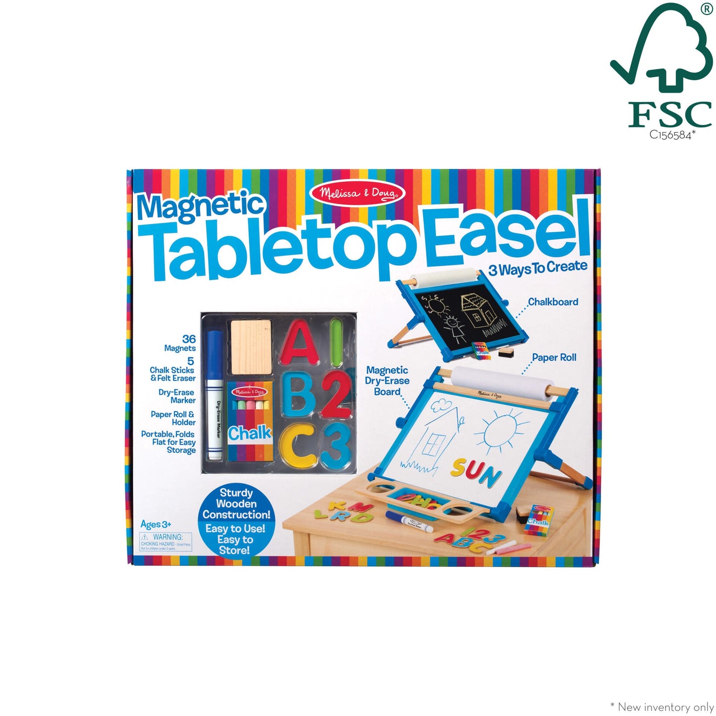 Double-Sided Magnetic Tabletop Easel