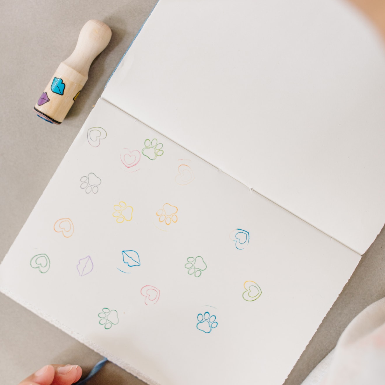 Wooden Stamp Set - Happy Handles