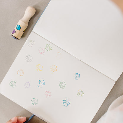 Wooden Stamp Set - Happy Handles