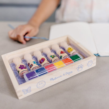 Wooden Stamp Set - Happy Handles