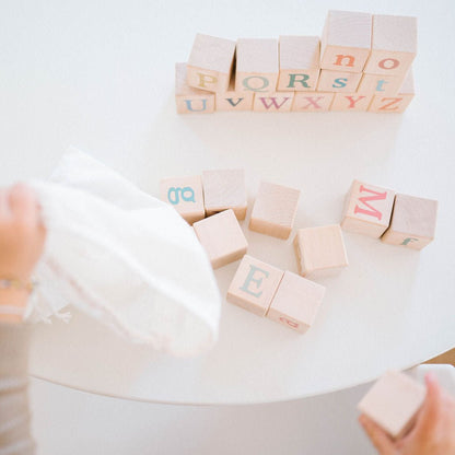 Wooden Alphabet Blocks