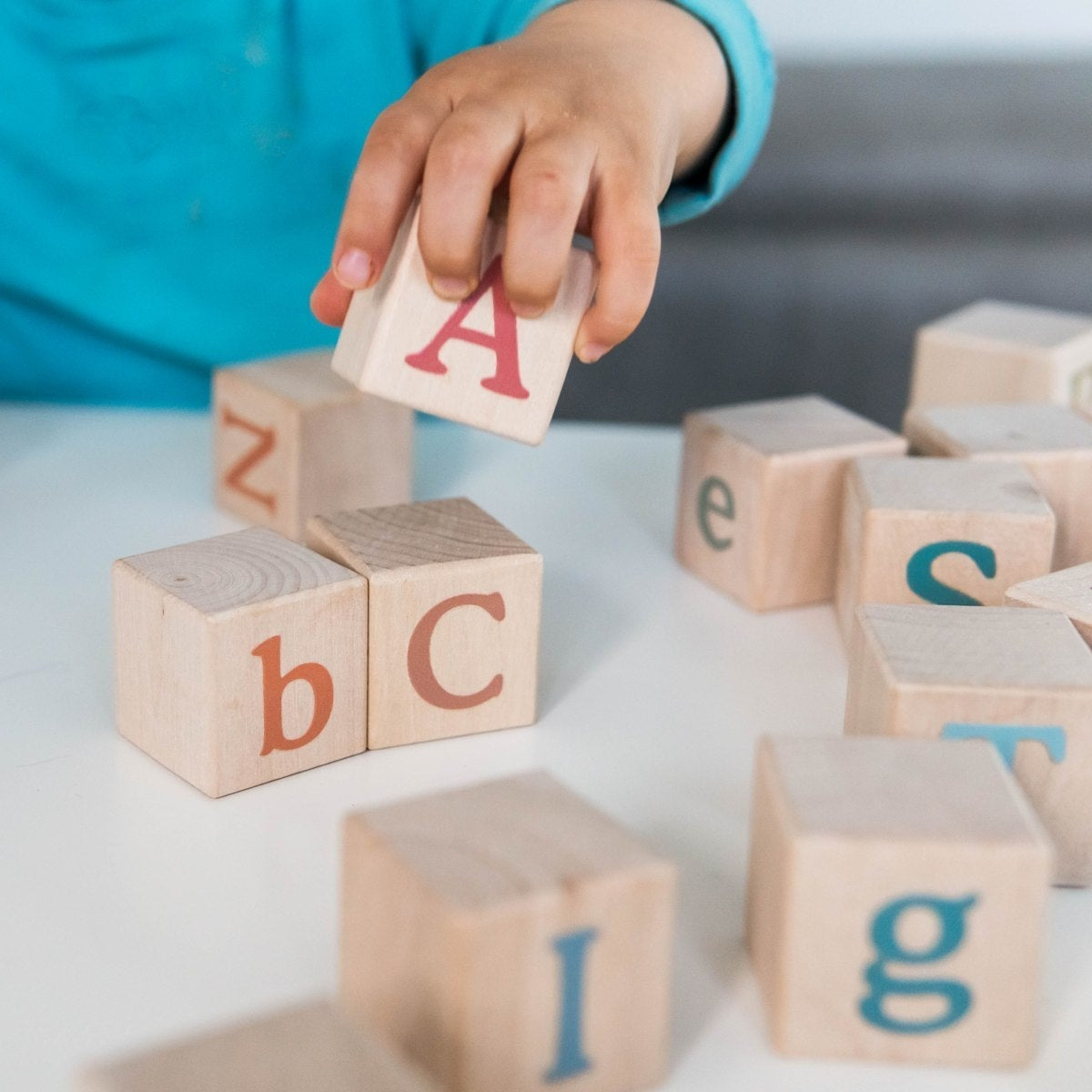 Wooden Alphabet Blocks