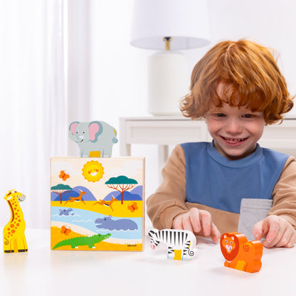 Wooden Animal Matching - Safari