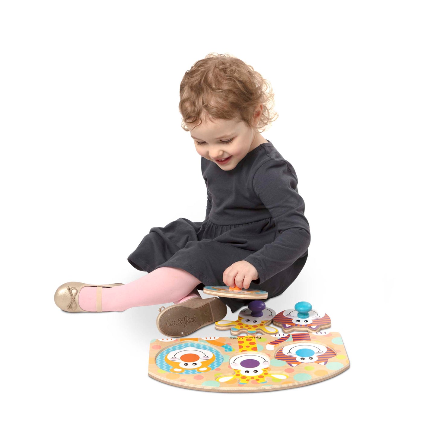 Safari Jumbo Peg Puzzle - 3 Pieces